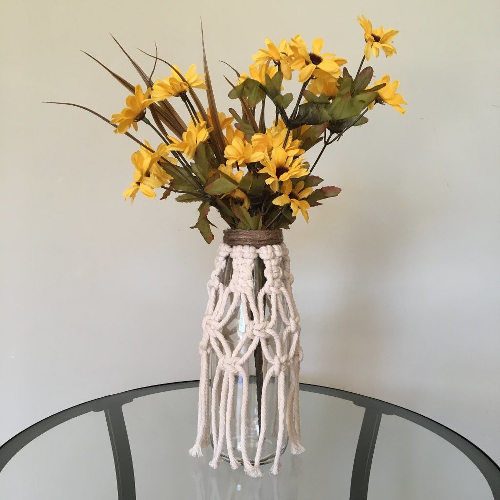 Boho Vase, skirt, fall decor, flowers